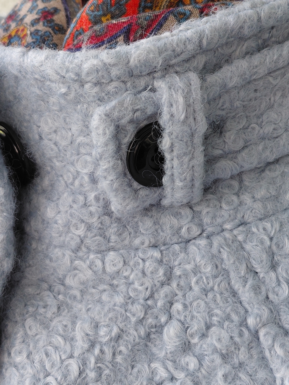​NWT Below Zero by Rothschild Light Blue Boucle Faux Wool Jacket Coat Size M - Picture 5 of 16